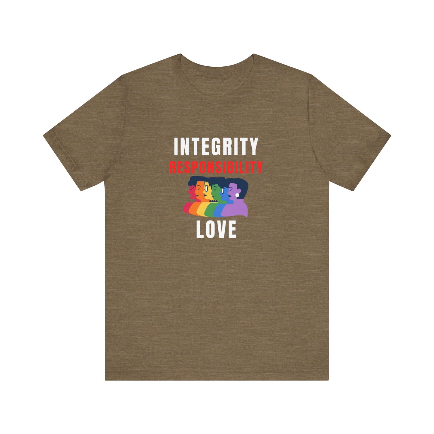 Integrity Tee | Awareness Tee | Act of Service Tee | Positive Vibes Tee | Unisex - Men & Women's Tee | Integrity Responsibility Love Tee